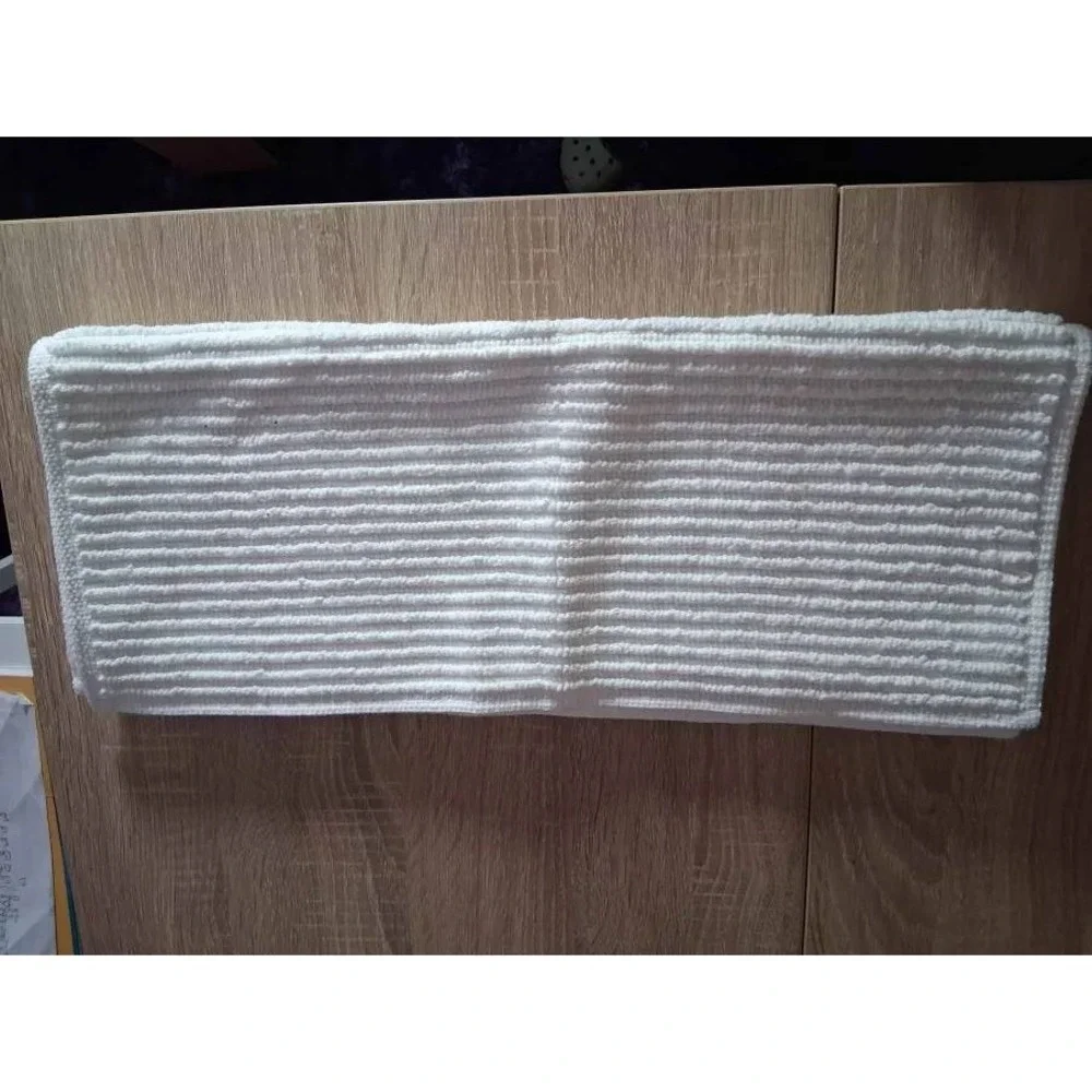 Threshold Performance Plus Ribbed White Bath Mat Rug 20x30 New